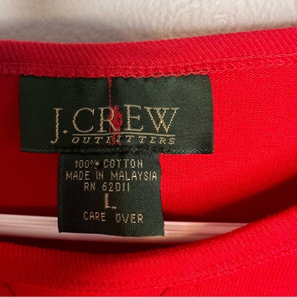 VTG 90s Y2K Cheetah Mervyns Crewneck Sweater Pullover Red Blue Colorblock Sz L - Picture 7 of 9